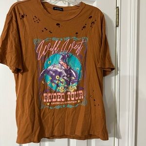 Boutique distressed tee